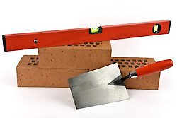 Unterschiedliche Arten von Baumaterial